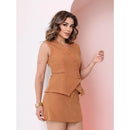 Conjunto Saia e Colete Alfaiataria