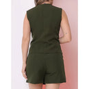 Conjunto Saia e Colete Alfaiataria