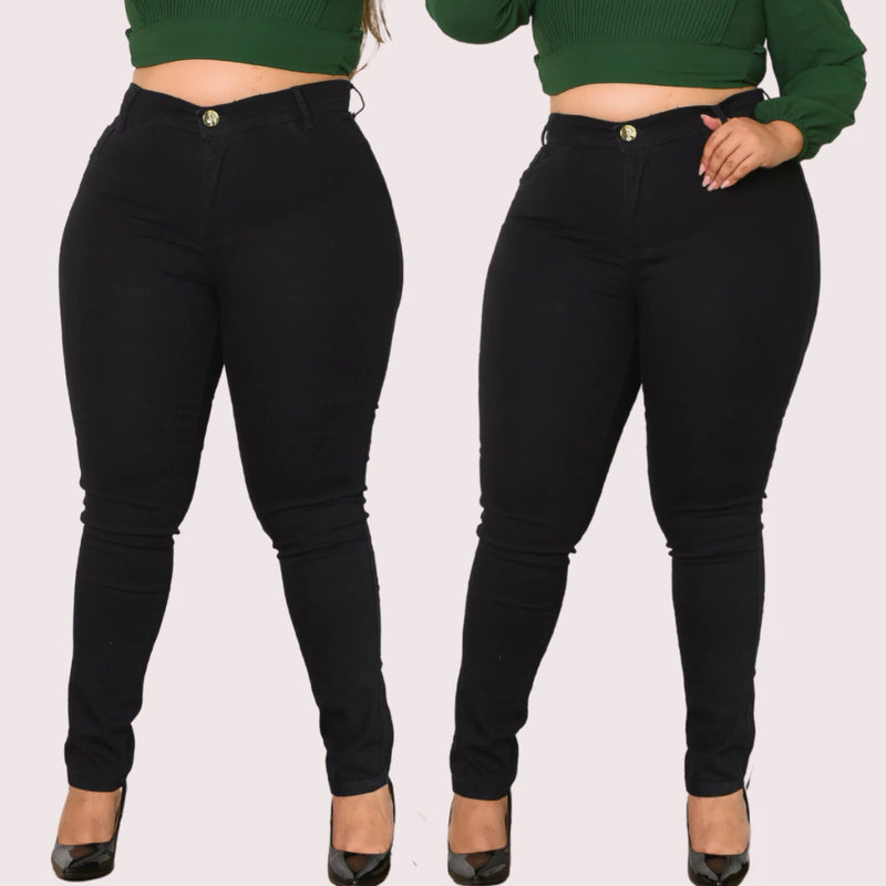 Calca Jeans Cintura Alta