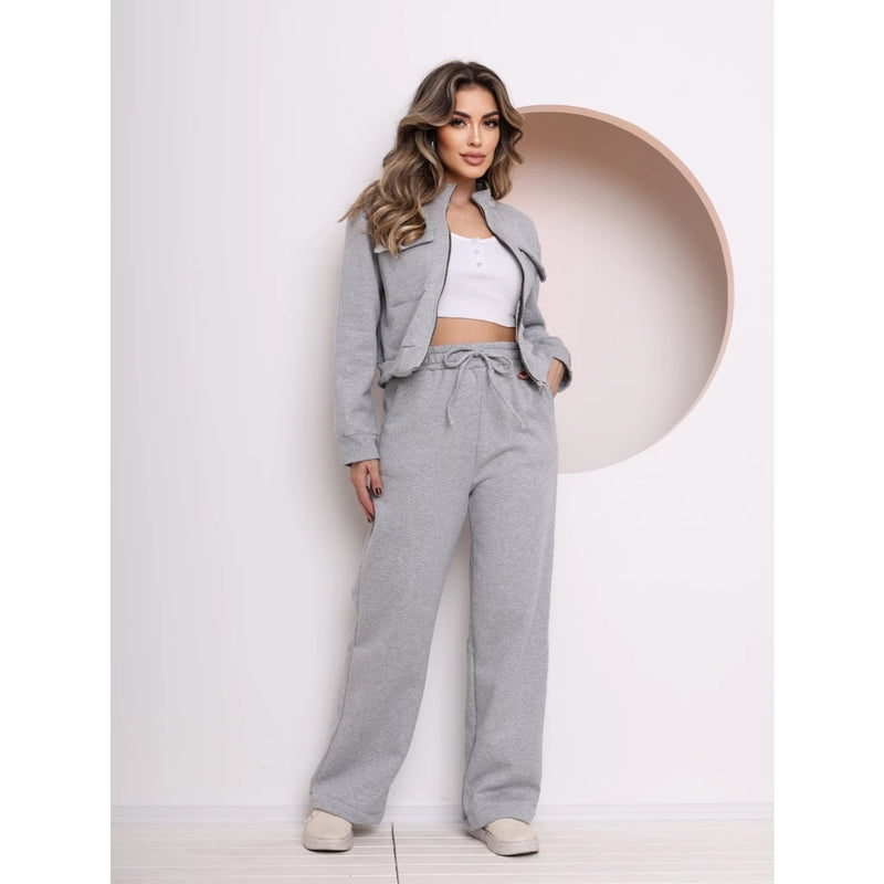 Conjunto Moletom Blusa Gola Alta
