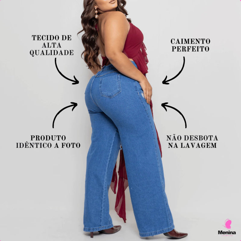 Calça jeans flare
