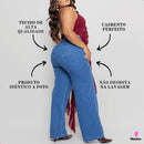 Calca Wide Leg Plus com Detalhe