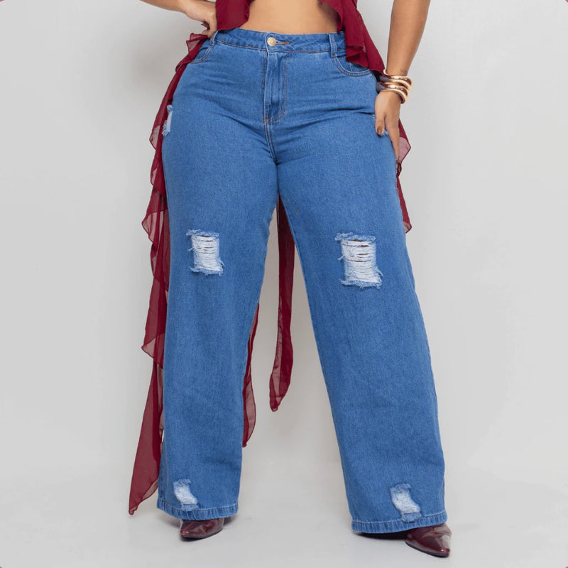 Calça jeans flare