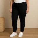 Calca Jeans Cintura Alta Plus