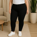 Calca Jeans Cintura Alta Plus