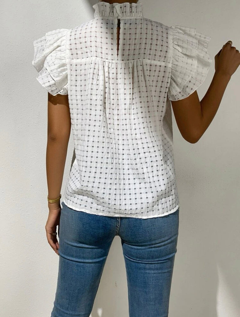 Blusa manga borboleta