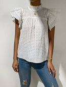 Blusa manga borboleta