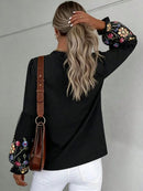 Camisa manga com bordado