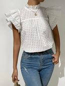 Blusa manga borboleta