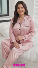 Pijama de cetim feminino