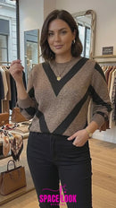 Blusa de inverno estampada