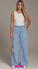 Calça Jeans Wide Leg