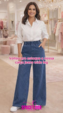 Calça Jeans Wide Leg