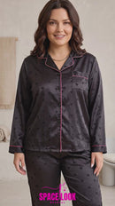 Pijama de cetim feminino