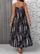 Vestido estampado longo