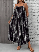 Vestido estampado longo
